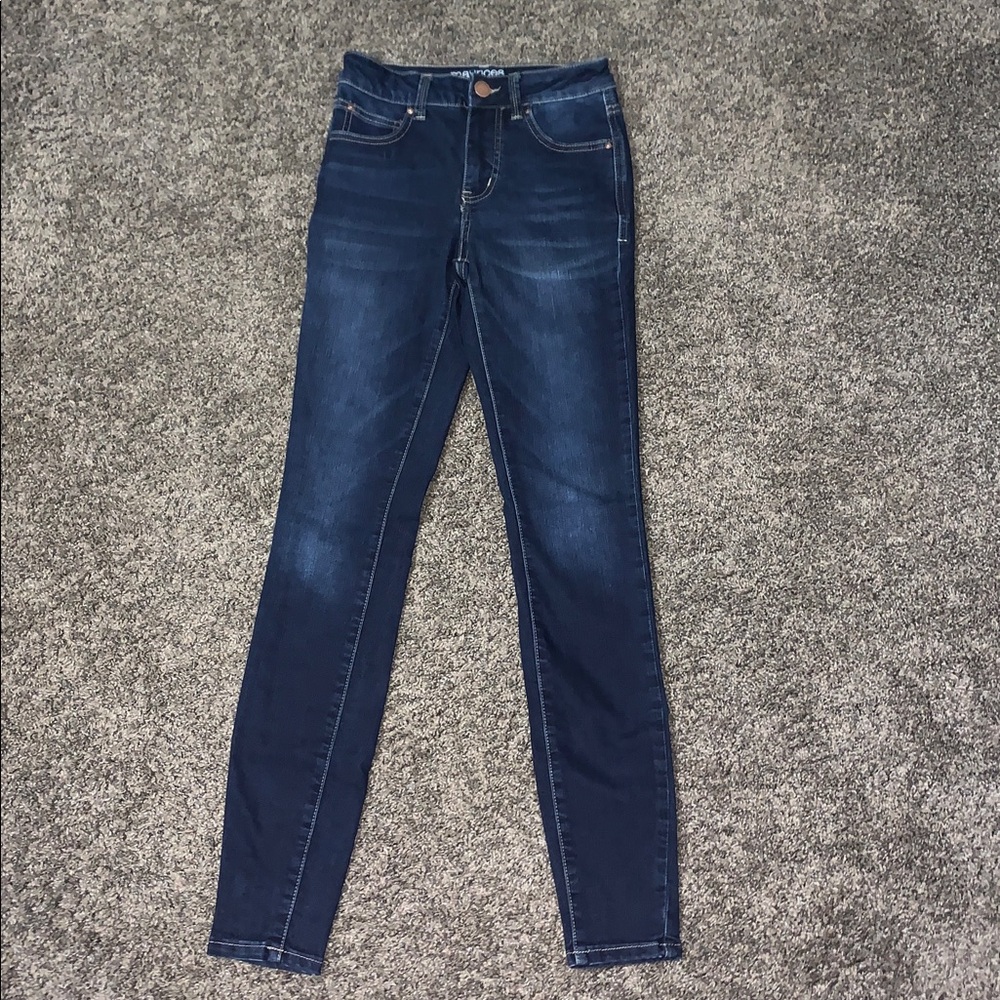 Maurices Dark Blue Skinny Jeans